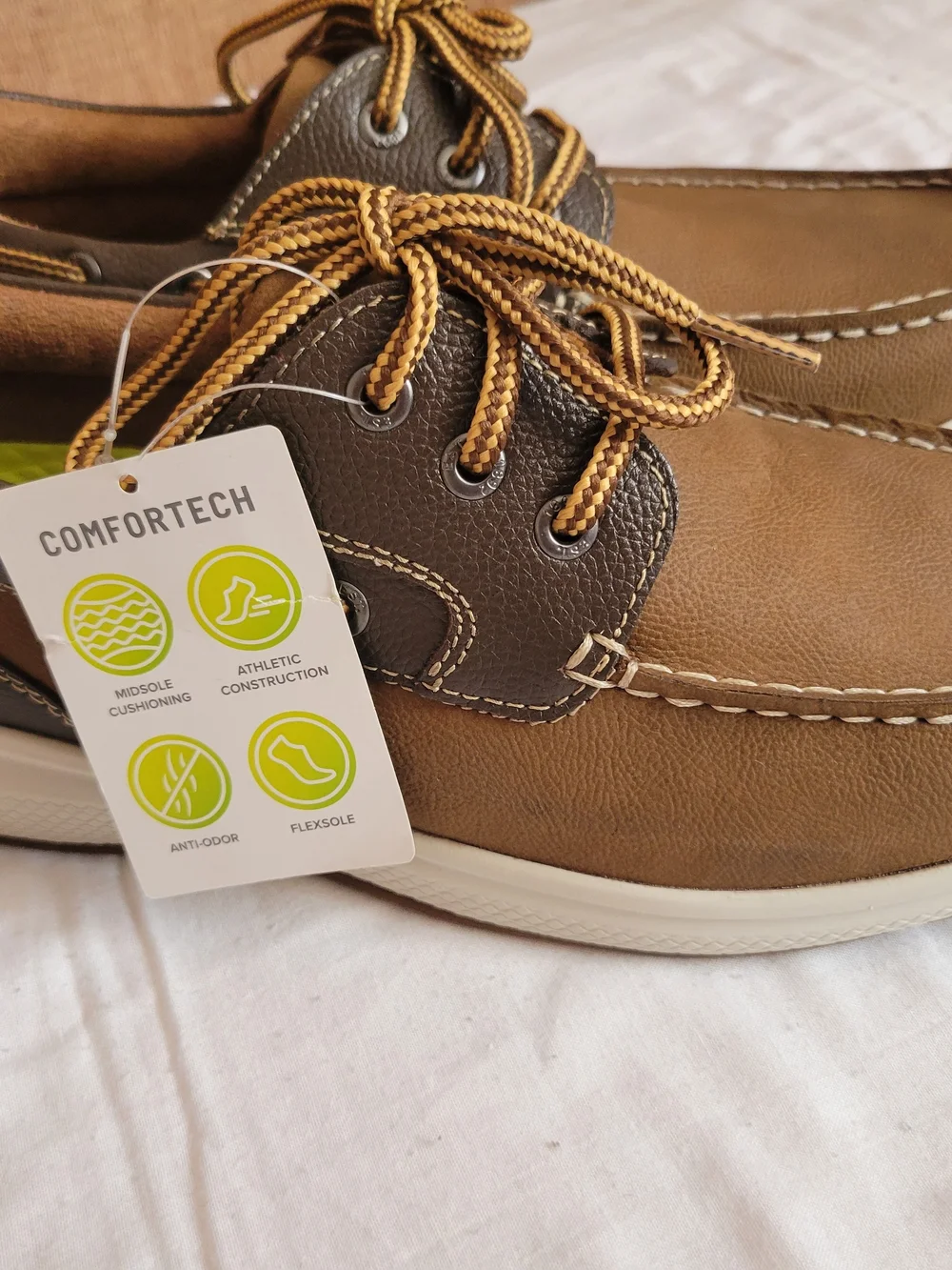 Florsheim Brown and Dark Brown Leather Boat Shoes